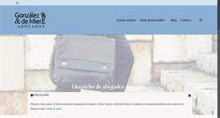 Desktop Screenshot of gonzalezydemierabogados.com