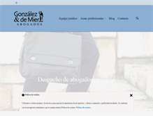 Tablet Screenshot of gonzalezydemierabogados.com